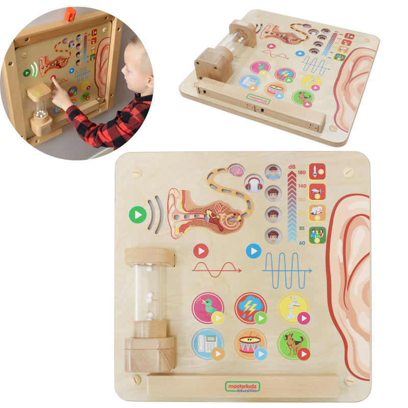Masterkidz Edukační Tabule Zrakové Smysly Montessori