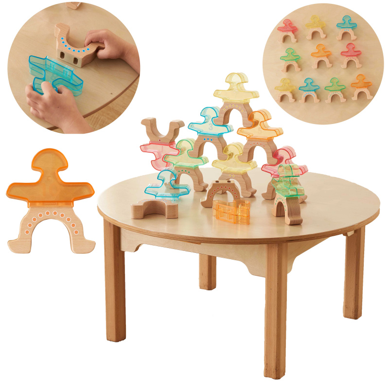 Balancující postavičky ze dřeva Masterkidz