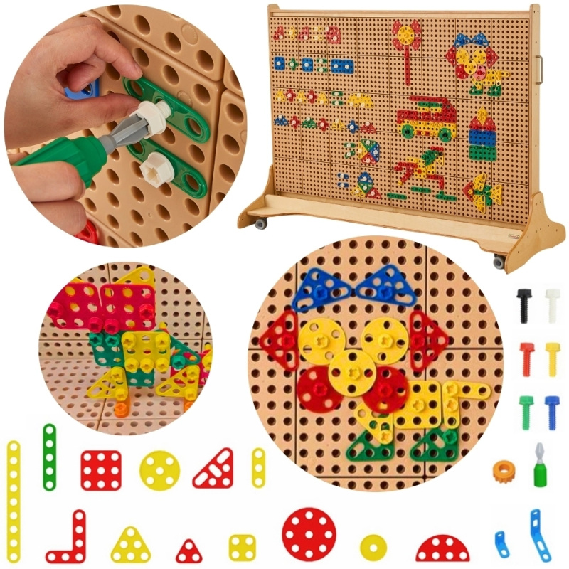 Sada geometrických tvarů pro STEM panely