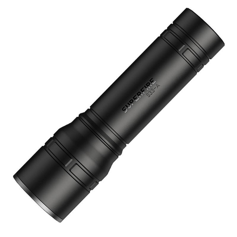 Svítilna Superfire S33-A - USB, černá, 4 režimy