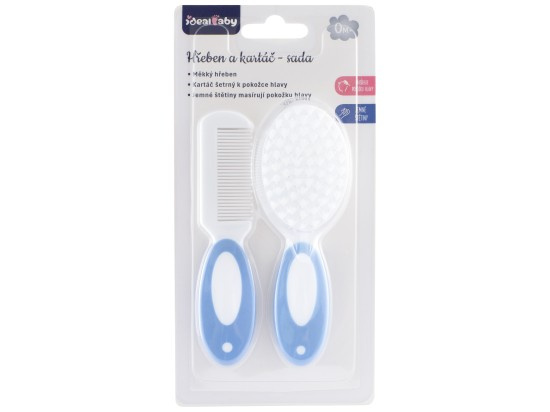 Ideal Baby Hřebeny set 0m+ modré 2 ks