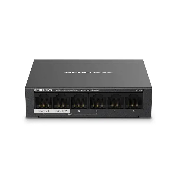 Mercusys MS106LP switch Černá