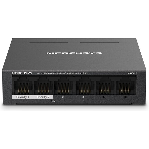 Mercusys MS106LP switch Černá