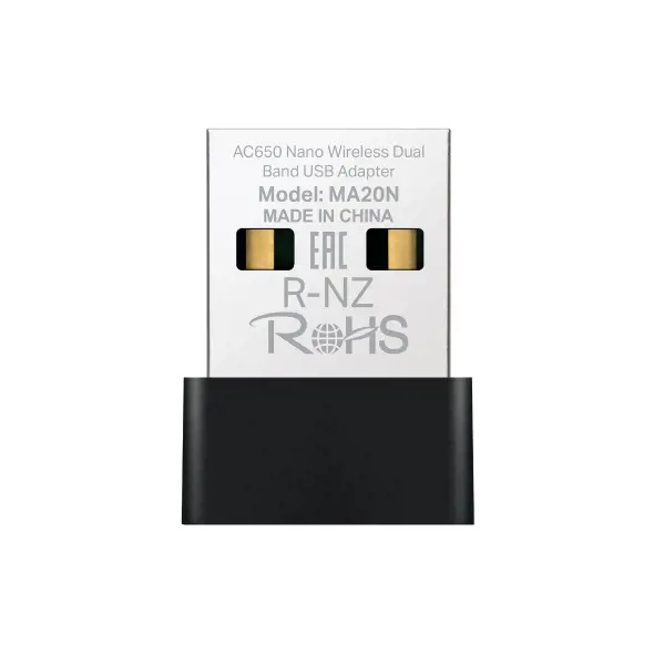 Mercusys MA20N USB Wi-Fi adaptér Černá