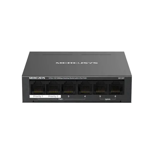 Mercusys MS106P Černá