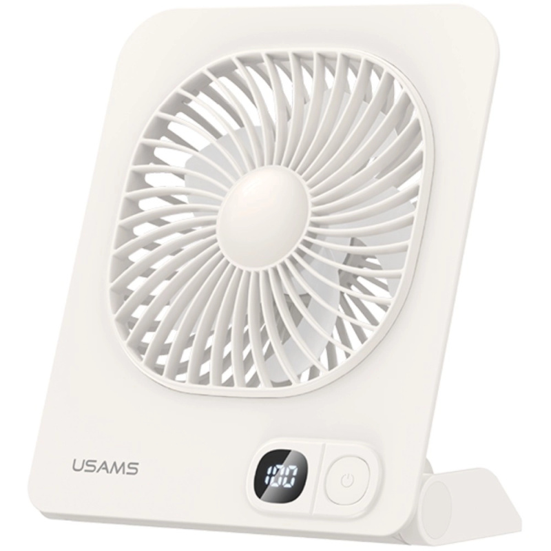 Usams magnetický stolní ventilátor bílý