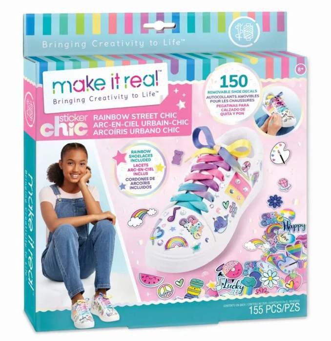 Make it real dekorativní samolepky na boty rainbow chic