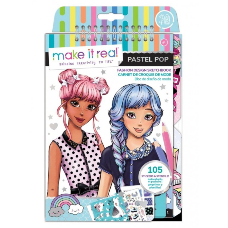 Make it real návrhářské portfolio pastel pop