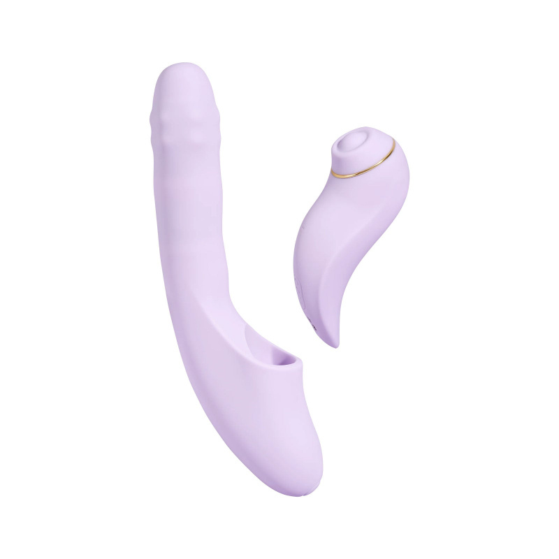 Svakom DuoGlow rotační vibrátor s odnímatelným stimulátorem a aplikací (19,6 cm)