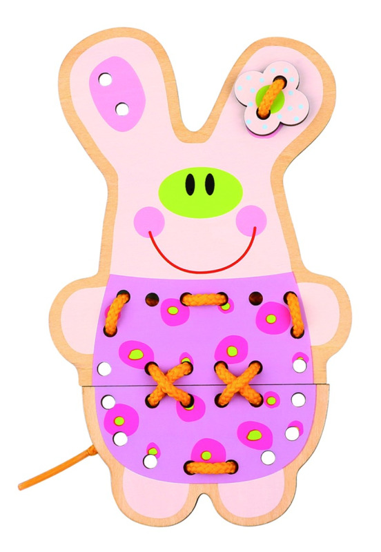 Tooky Toy arkádová hra Zvířátka na šněrování 5v1
