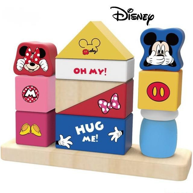 Skládačka - Nasazování na tyč, Veselé kostky Mickey a Minnie (Disney Derrson)