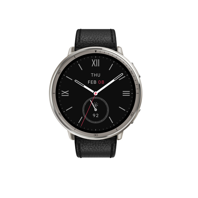 Amazfit Active 2 NFC Black Leather (Round) Černá