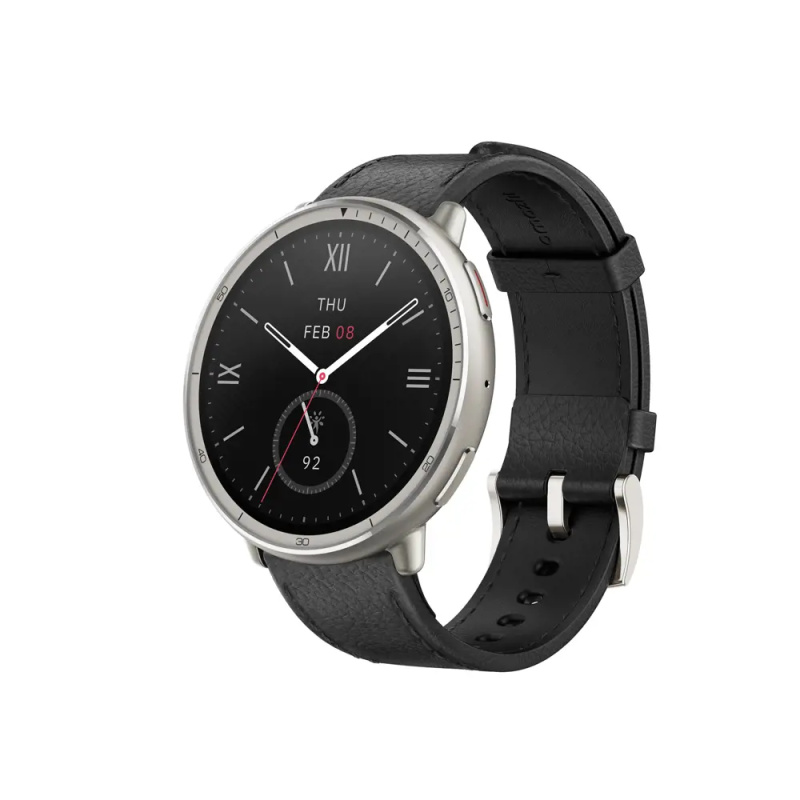 Amazfit Active 2 NFC Black Leather (Round) Černá