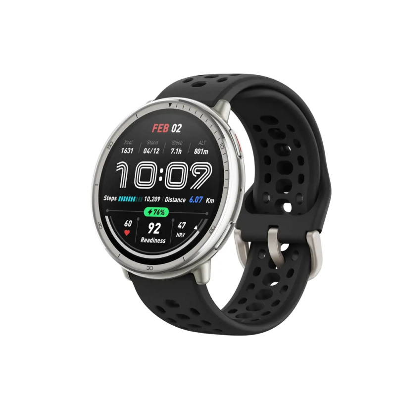 Amazfit Active 2 Black Sport Silicone (Round) Černá
