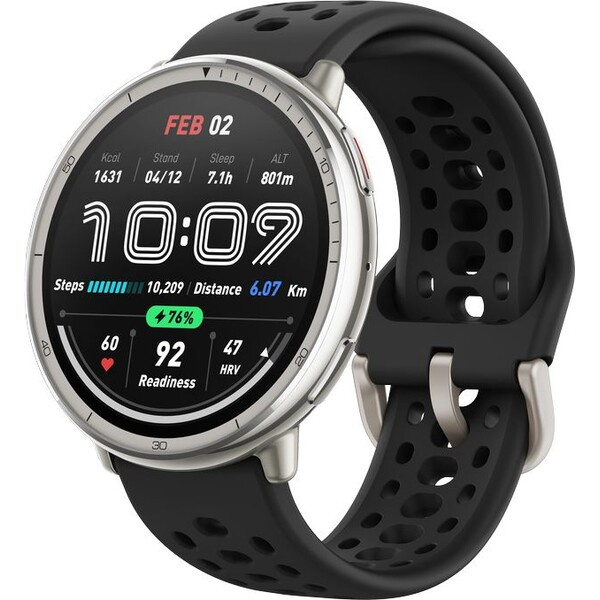 Amazfit Active 2 Black Sport Silicone (Round) Černá