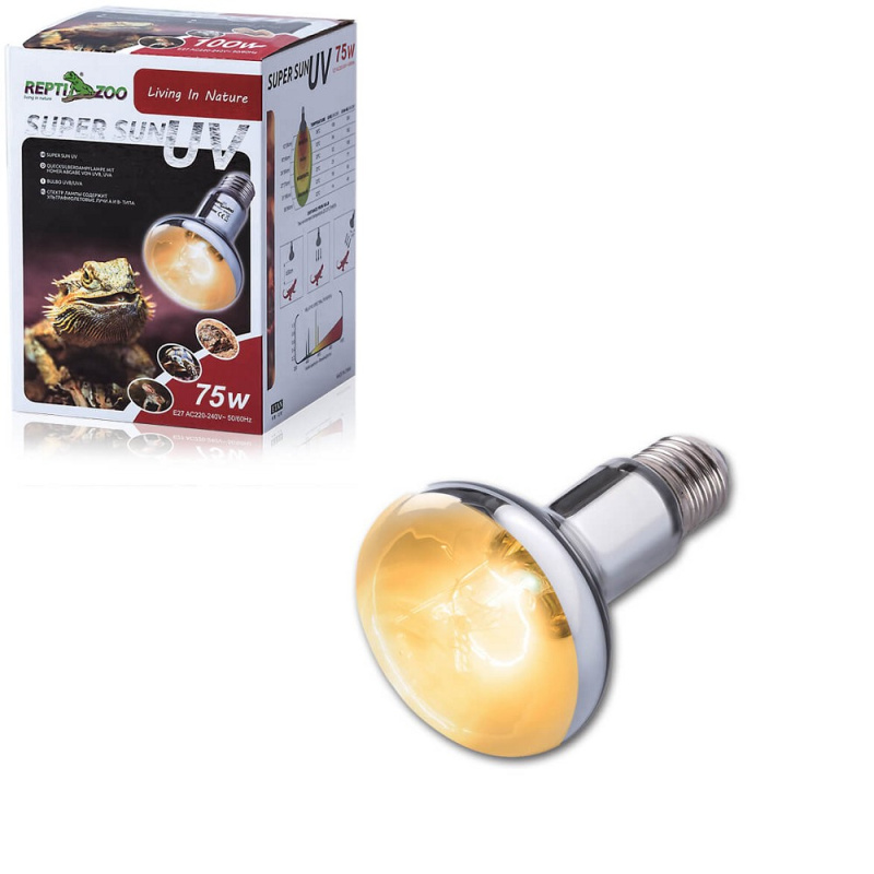 ReptiZoo Super Sun žárovka UVA/UVB 75w
