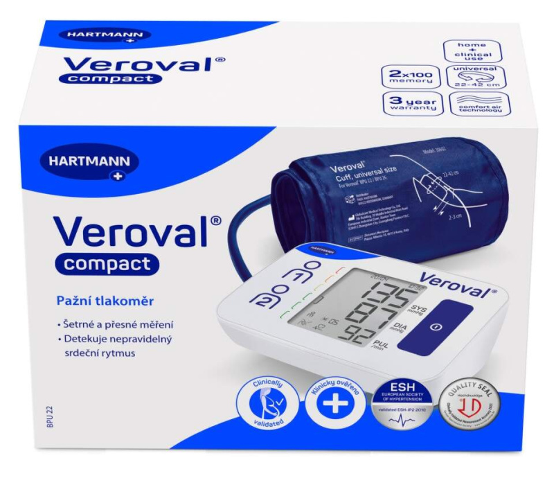 VEROVAL Compact pažní tlakoměr digitální