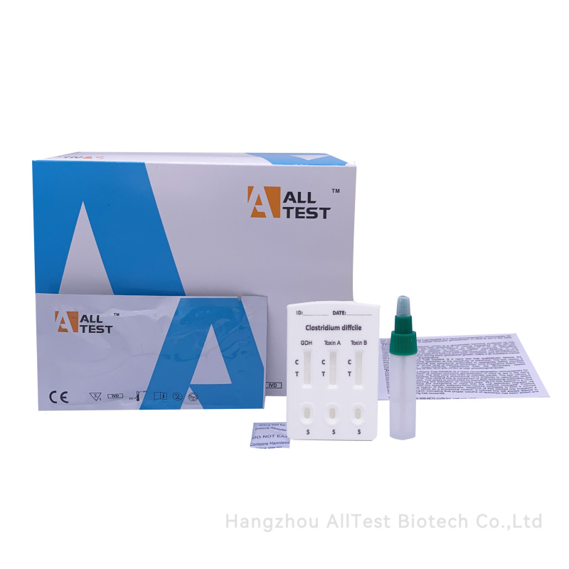 1x/100x ALLTEST Test pro detekci Clostridium difficile GDH/Toxin A/Toxin B Počet kusů: 1