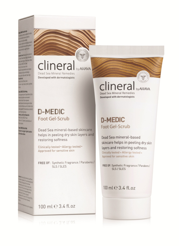 AHAVA Minerální peeling na nohy Clineral D-Medic (Foot Gel-Scrub) 100 ml
