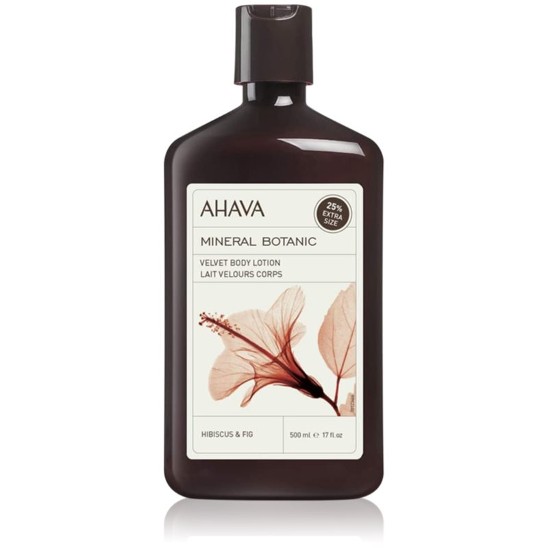 AHAVA Mineral Botanic Hibiscus & Fig sametové tělové mléko ibišek a fík 500 ml