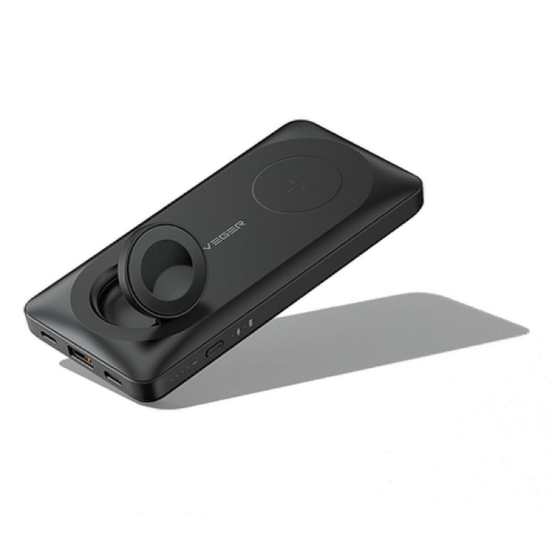 Externí baterie (POWER BANK) VEGER MagMulti - 10 000mAh LCD Rychlé nabíjení podporuje MagSafe + Apple Watch PD 22,5W