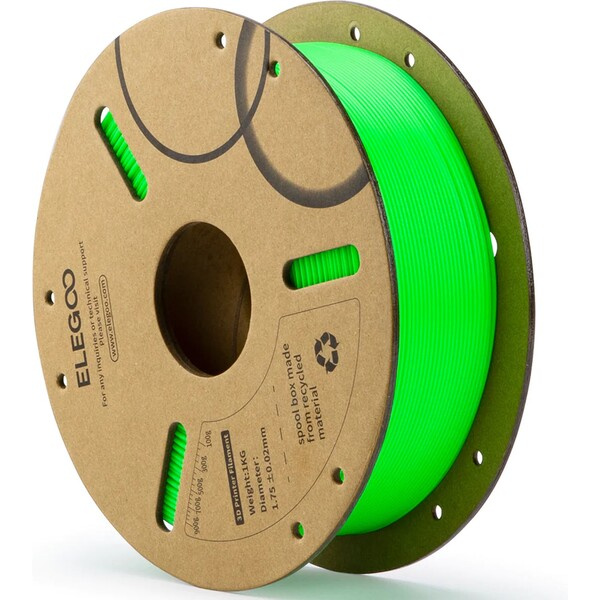Elegoo PLA Zelená / Green 1,75 mm 1 kg Světle zelená