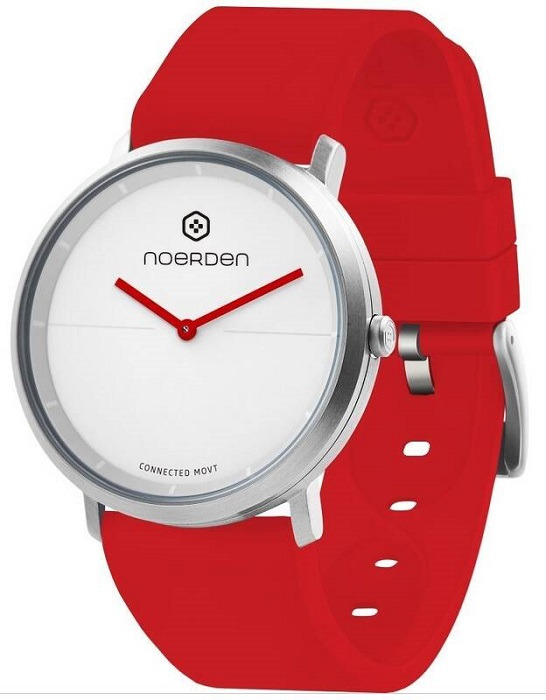 Chytré hodinky NOERDEN LIFE2 / 1,39" (3,5 cm) / Bluetooth 4.1 / červená/stříbrná Varianta: ivi1