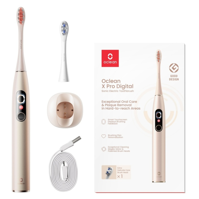 Oclean X Pro Digital sonický zubní kartáček Gold 1 ks