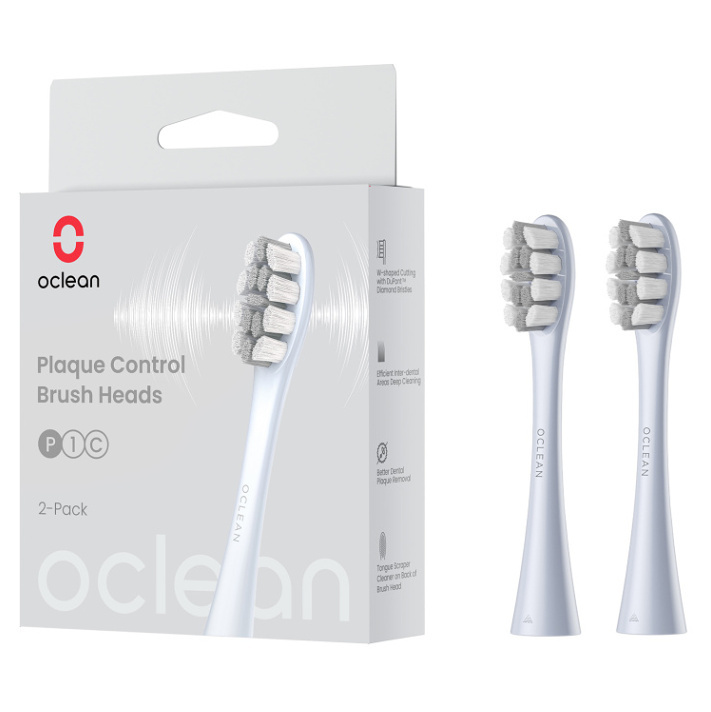 Oclean Plaque Control Medium náhradní hlavice Silver 2 ks