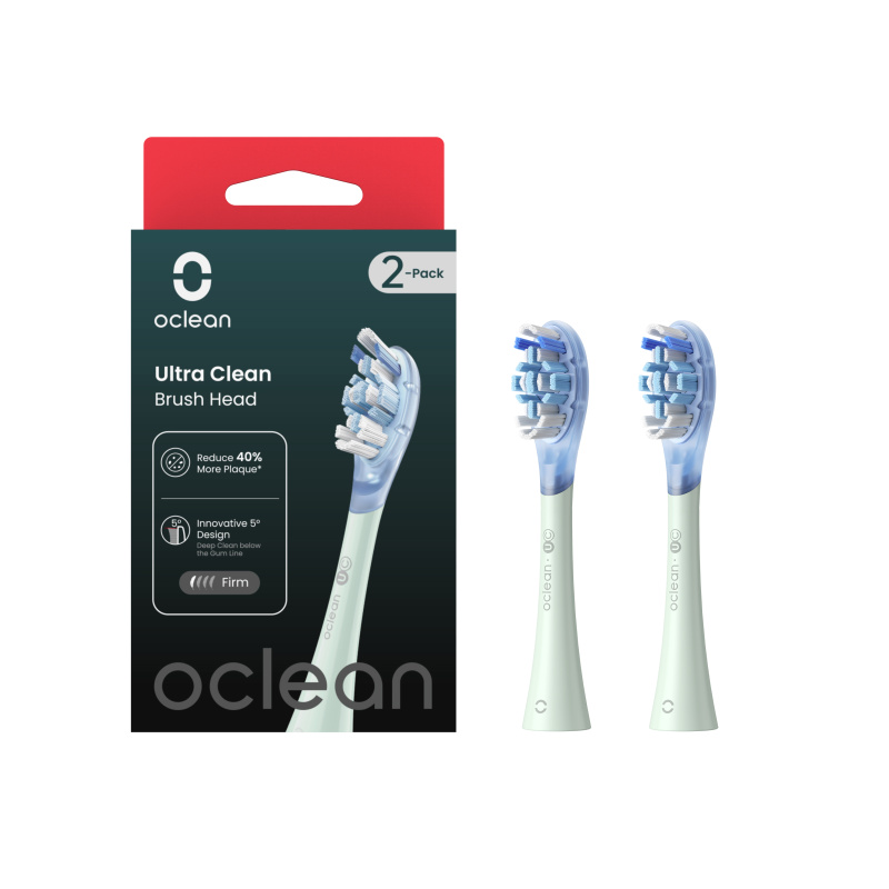 Oclean Ultra Clean UC01 náhradní hlavice Green 2 ks