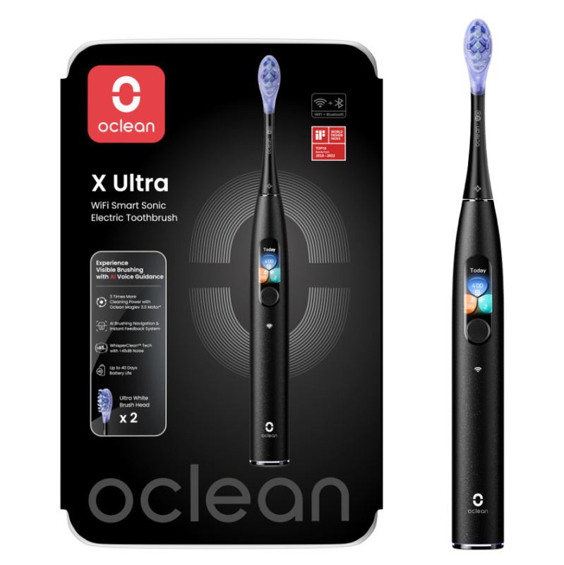 Oclean X Ultra sonický zubní kartáček Black 1 ks