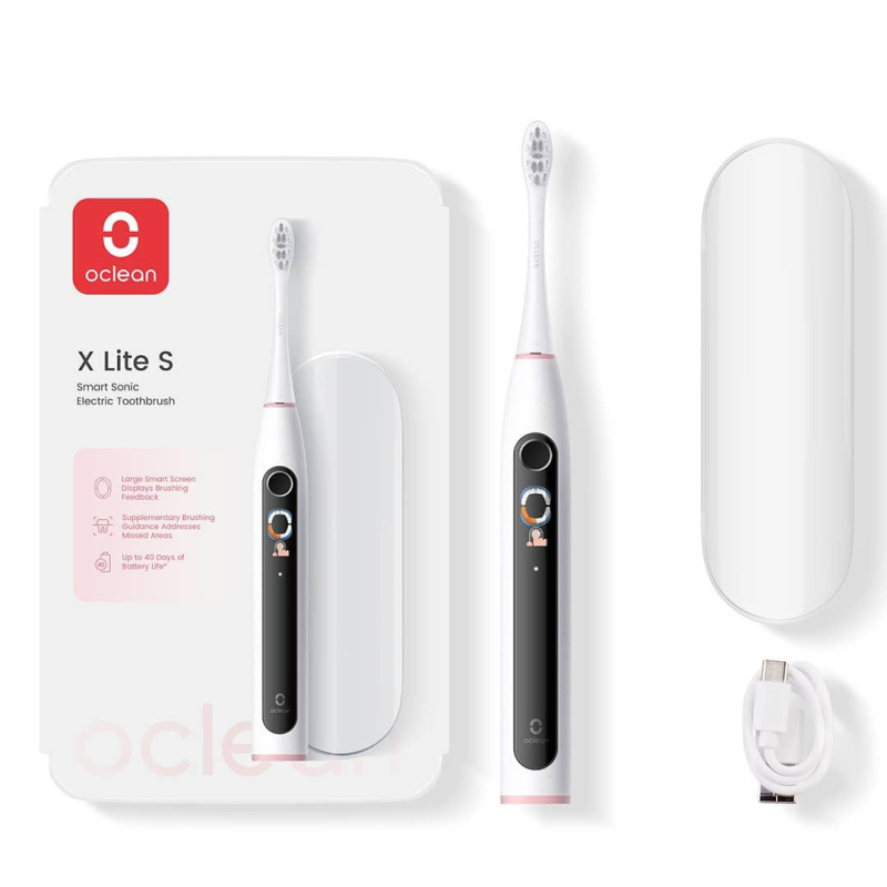 Oclean X Lite Set sonický zubní kartáček s cestovním pouzdrem Grey 1 ks