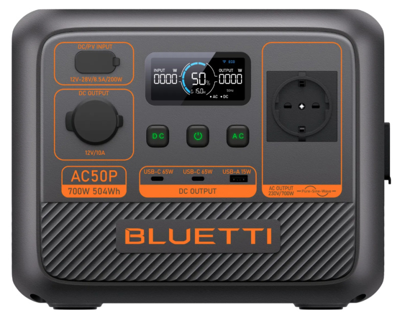 BLUETTI CZ Přenosná bateriová stanice BLUETTI AC50P, 700W, 504Wh