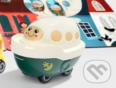 TOP BRIGHT Dřevěné puzzle s hračkou: Loď 24 dílků
