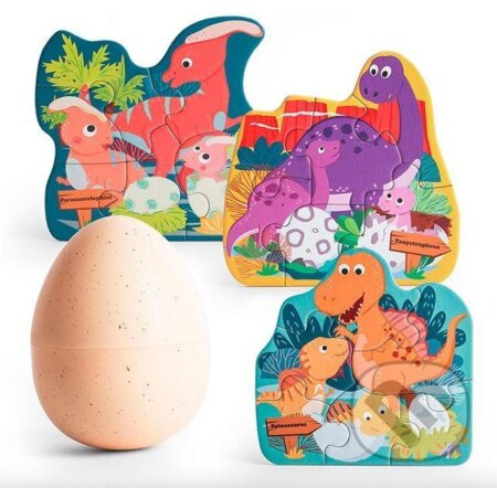 TOP BRIGHT Puzzle Dinosauří vejce 3x6 dílků