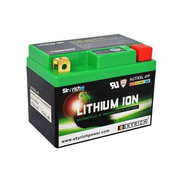 Motocyklová baterie 12V / 1,6Ah SKYRICH Lithium HJTX5L-FP