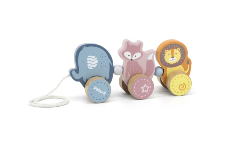 Viga dřevěná tahačka zvířátka