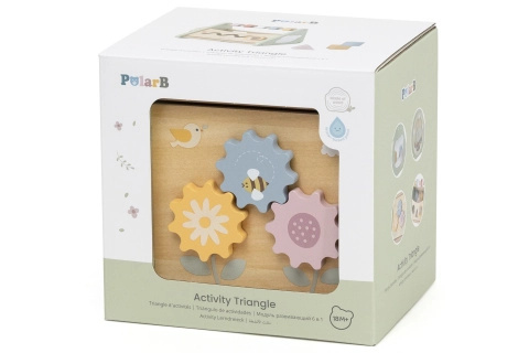 Dřevěný aktivní trojúhelník pro batolata