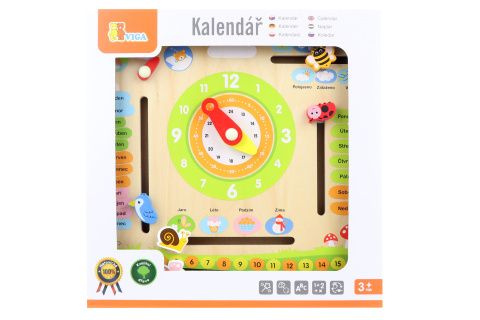 Dřevěný kalendář český jazyk