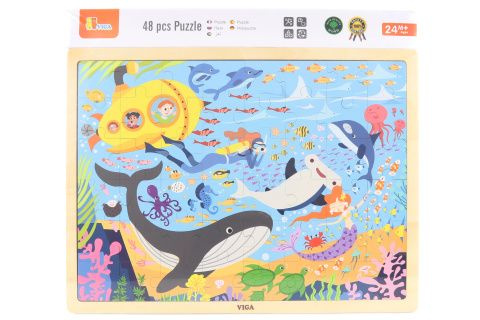 Viga na podložce poznáváme moře a jeho obyvatele 48 dílků