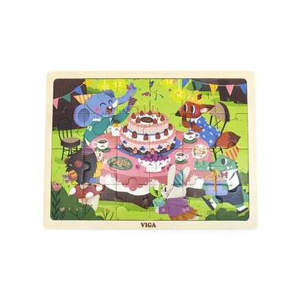 Dřevěné puzzle narozeninová oslava Viga