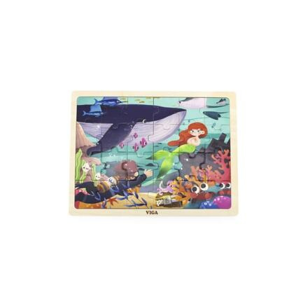 Viga dřevěné puzzle tajemství moře