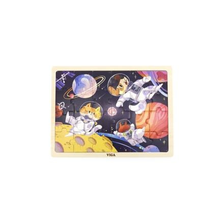 Dřevěné puzzle Viga Kosmické dobrodružství