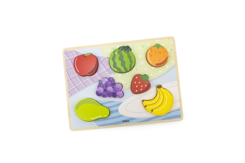 Dřevěné puzzle s ovocem VIGA