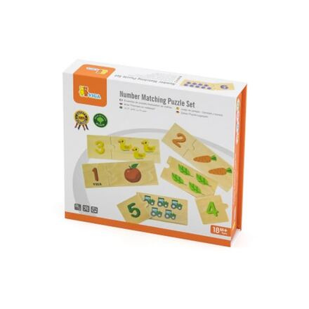 Sada Dřevěné Puzzle Viga Montessori