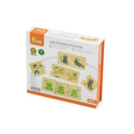 Viga dřevěná skládačka puzzle aktivity zvířat