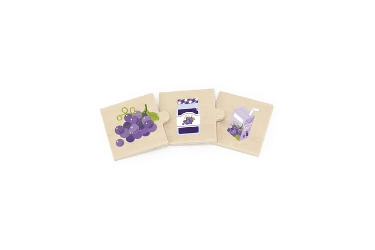 Viga puzzle naučte se spojit přírodu s jídlem
