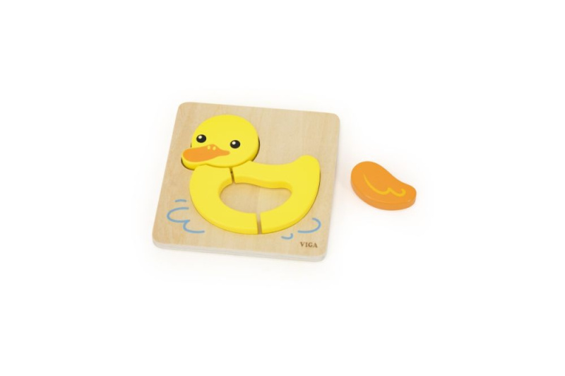 Dřevěné puzzle – kačenka pro nejmenší