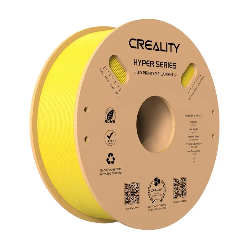 Creality Hyper PLA filament 1,75 mm 1 kg žlutá Žlutá