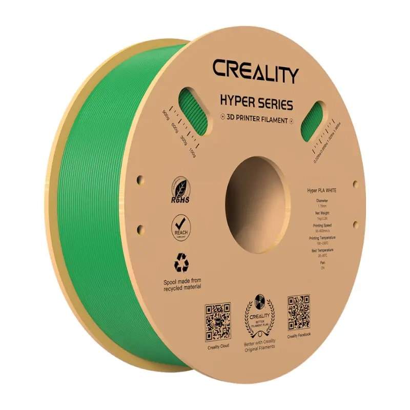 Creality Hyper PLA filament 1,75 mm 1 kg zelená Zelená